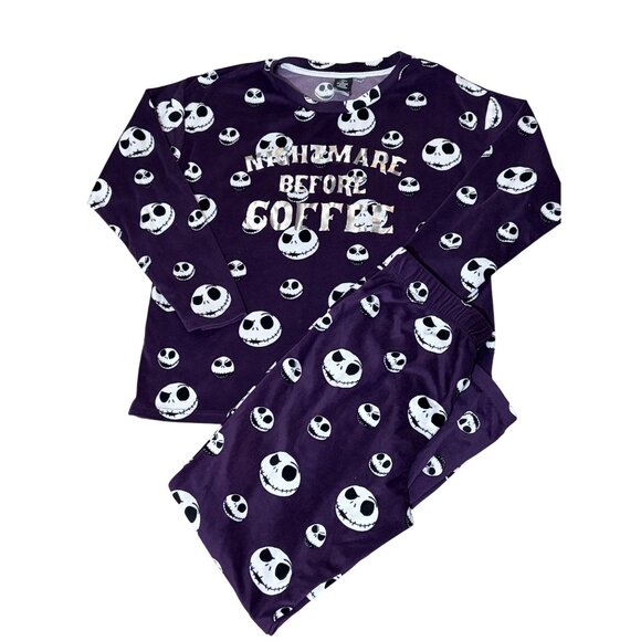 Disney The Night Before Christmas Purple Two Piece PJ Set Size Small - Picture 1 of 3